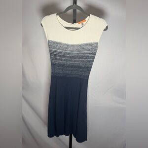 Boss Beige Textured Knit Dress